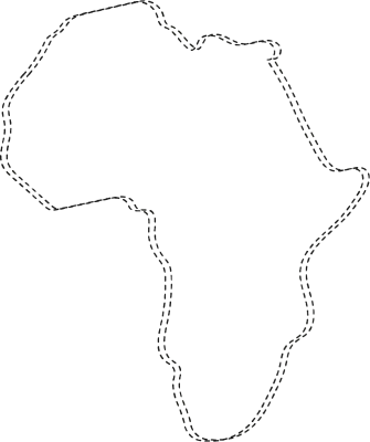 Africa continent outline