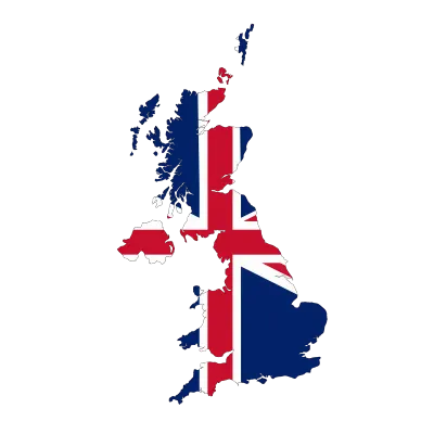 United Kingdom Flag Map