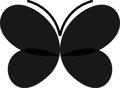 Butterfly icon illustration