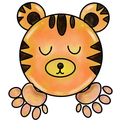 Baby tiger clip art