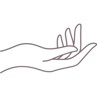 hand element aesthetic line art for boho,feminine style,beauty,cosmetics