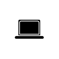 Laptop glyph icon