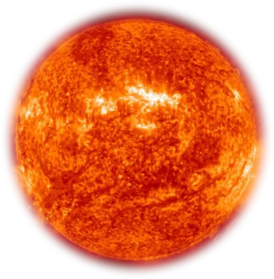 Sun element on png transparent