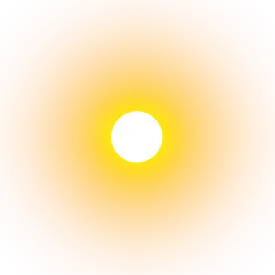 Sun element on png transparent