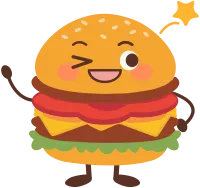 Happy Burger Emoticon
