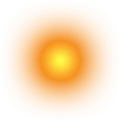 Sun element on png transparent