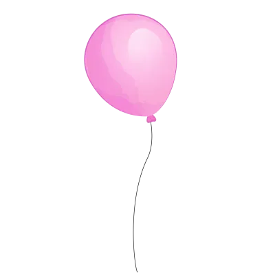 Cute balloon watercolor illustration
