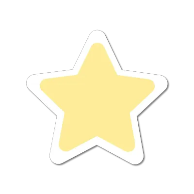 Sweet Pastel Star Sticker