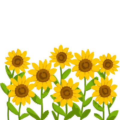 Pixel sunflower