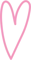 Heart line art doodle hand drawn