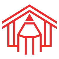 pencil house logo design