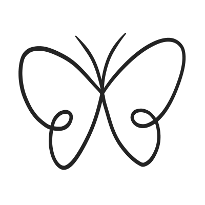 Butterfly hand drawing