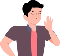 Serious Man Gesturing No or Stop Sign