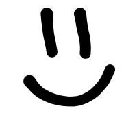 smile face Doodle element clipart