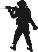 soldier Silhouette, army silhouette