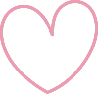 Heart line art doodle hand drawn