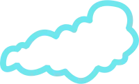 Organic cloud vector line