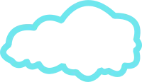 Organic cloud vector line