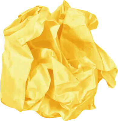 Trash garbage of crumpled paper ball