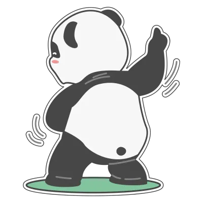 Panda cute Sticker pack