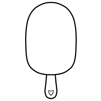 Popsicle Ice cream outline