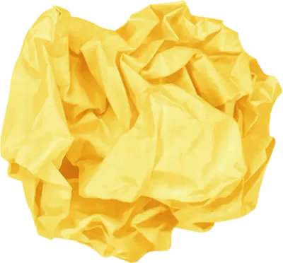 Trash garbage of crumpled paper ball