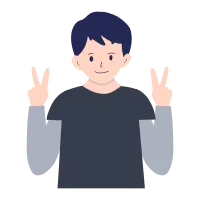 boys character variouse pose illustration
