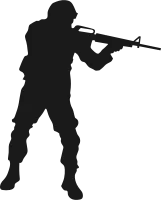 soldier Silhouette, army silhouette