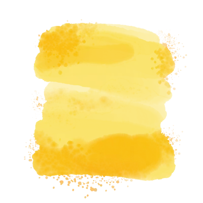watercolor colored spots. yellow water spots