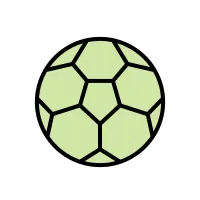 ball football  green color illustration