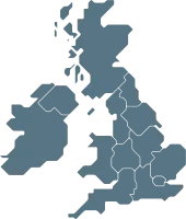 outline drawing of united kingdom map.