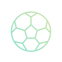 ball football  gradient green illustration