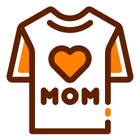Love Mom Tshirt Mixed Icon