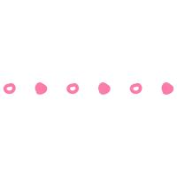Cute pink dotted line divider