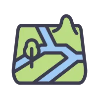 map forest filled style
