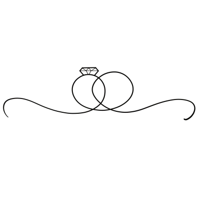Ring wedding line art