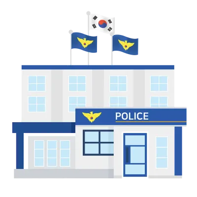 경찰서_건물_일러스트