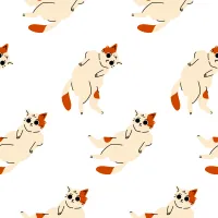 Cat or kitty Pattern Paper Background Wallpaper
