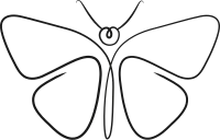 Abstract Butterfly Design Template , Butterfly Icon