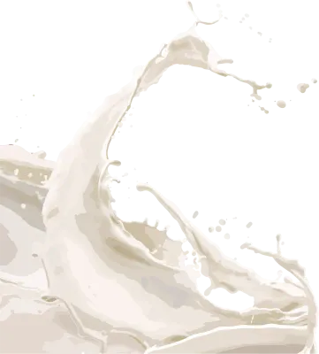 Milk splashes