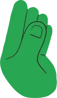 Finger Gesture Hand Shake Hand Drawn Illustration