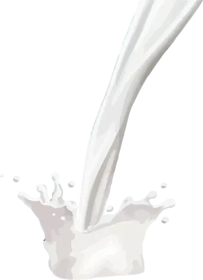 Milk splashes