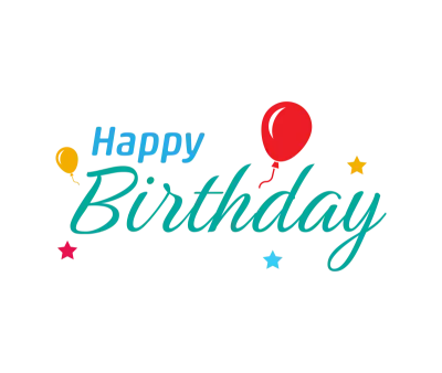 생일 축하합니다, 글자, 생일. Happy birthday lettering decoration with baloon and ornament.