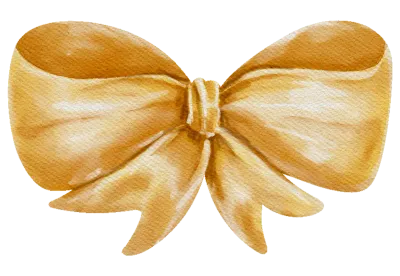 YELLOW BOW WATERCOLOR