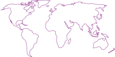 Global world map digital network connection for decorative abstract background design