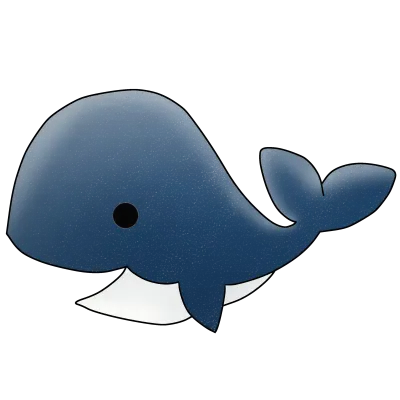 a whale with a big tail
