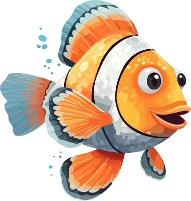 Cute goldfish Illustration