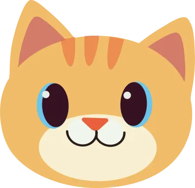 a cute cat for happy birthday and party.Doodle cartoon flat style.
