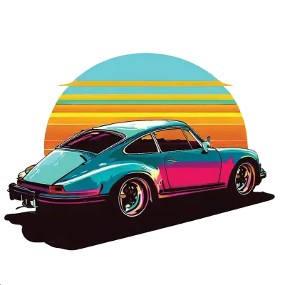 car vintage colorful_3