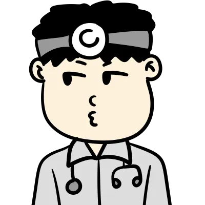 cute doctor man cartoon